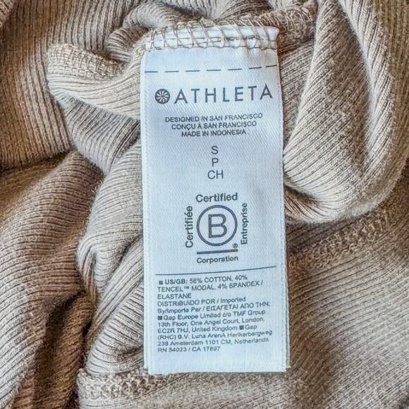 Athleta, Presence Sweatshirt w/ Accented Open Back, Pyrite, Women’s Small, Yoga - Picture 6 of 10